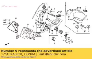 Honda 17510KA3830 depósito de combustible - Lado inferior