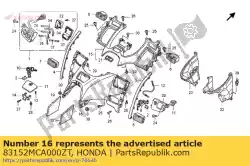 Aquí puede pedir refugio, arriba * pb356m * (pb356m nova azul metalizado) de Honda , con el número de pieza 83152MCA000ZT: