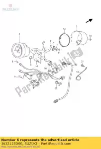 suzuki 3632125D00 lentille, vert - La partie au fond