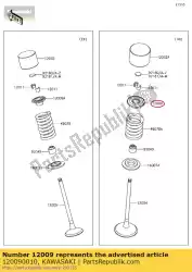 Qui puoi ordinare molla di ritegno-valvola zx1000d6 da Kawasaki , con numero parte 120090010: