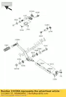 132360133, Kawasaki, lever-comp vn900c7f kawasaki vn 900 2007 2008, New