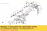 51370HN5670, Honda, Arm ass., r. bovenste honda trx 350 400 2000 2001 2002 2003 2004 2005 2006 2007, Nieuw