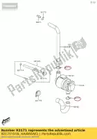 92171Y016, Kawasaki, morsetto kawasaki kvf300 brute force 300 kfx50 kfx90 50 90 , Nuovo