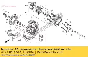 honda 42713MFC641 aleta, neumático (pirelli) - Lado inferior