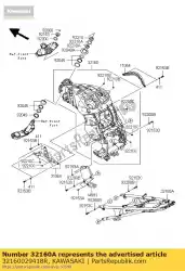 Qui puoi ordinare frame-comp, rr, nero zg1400a8f da Kawasaki , con numero parte 32160029418R: