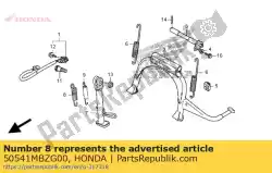 Aqui você pode pedir o mola, suporte lateral em Honda , com o número da peça 50541MBZG00: