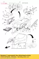 5YKF470F0000, Yamaha, tampa do assento comp. yamaha mt 660 2006 2007, Novo