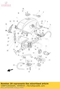 yamaha 5JNF416G0000 isolante, carburante ta - Il fondo