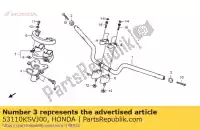 53110KSVJ00, Honda, brak opisu w tej chwili honda nss 250 2008 2009 2010 2011, Nowy