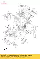 2CRYK24100P1, Yamaha, serbatoio carburante comp. yamaha yfz r yzf r 1000 2015 2016, Nuovo