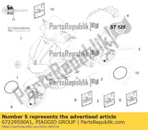 Piaggio Group 67229500A1 