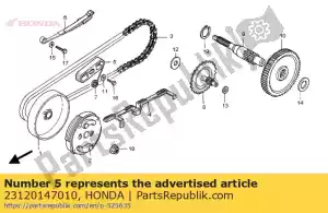 honda 23120147010 guide b, drive chain - Bottom side