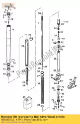 Ici, vous pouvez commander le tube 29,3x1x390 auprès de KTM , avec le numéro de pièce 48600022: