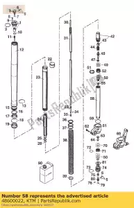 ktm 48600022 tube 29,3x1x390 - La partie au fond