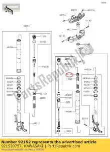 kawasaki 921520757 colarinho zx600r9f - Lado inferior