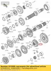 Here you can order the washer,20. 2x25. 0x0. 5 from Kawasaki, with part number 922000291: