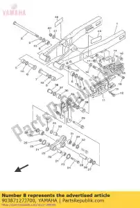 yamaha 90387127J700 coleira (39k) - Lado inferior