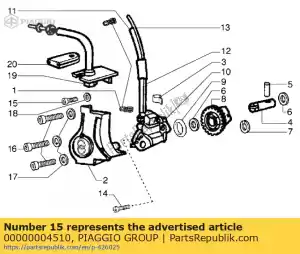 Piaggio Group 00000004510 vis - Côté droit