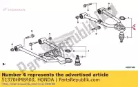 51370HM8A00, Honda, bras ens., r. supérieur honda  250 2017 2018 2019 2020, Nouveau