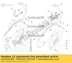 Aquí puede pedir silenciador completo con protección de Piaggio Group , con el número de pieza 1A0026985: