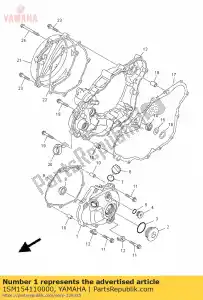 yamaha 1SM154110000 tampa, cárter 1 - Lado inferior