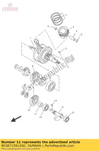 yamaha 903871581000 collar - Bottom side