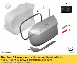 bmw 46547708753 cover, left, primed - Bottom side