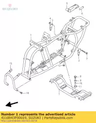 Here you can order the frame comp from Suzuki, with part number 4110043F00019: