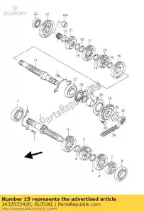 Suzuki 2432032420 engrenage, 2e entraîné - La partie au fond