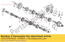 Here you can order the no description available at the moment from Honda, with part number 23422ME9000: