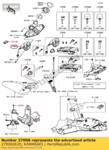 kawasaki 270060620 interruptor de ignição zg1400egf - Lado inferior