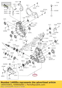 kawasaki 140555001 03 caixa-engrenagem, conjunto - Lado inferior