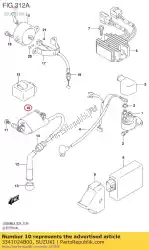 Ici, vous pouvez commander le bobine assy, ?? Ign. Auprès de Suzuki , avec le numéro de pièce 3341024B00: