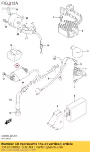 suzuki 3341024B00 coil assy,ign. - Bottom side