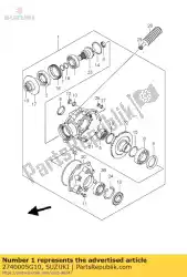 Here you can order the case assy,rear from Suzuki, with part number 2740005G10: