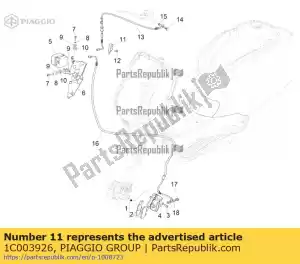 Piaggio Group 1C003926 braçadeira - Lado inferior