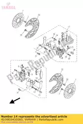 Aqui você pode pedir o kit de pastilha de freio em Yamaha , com o número da peça 4D3W00450000: