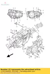 Suzuki 1145146000 boné, mudança de marcha - Lado inferior