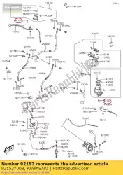 Here you can order the bolt kvf300ccf from Kawasaki, with part number 92153Y008: