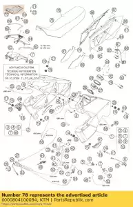 ktm 6000804100084 side cover l/s rear silver 03 - Bottom side