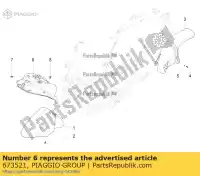 673521, Piaggio Group, wheel compartment piaggio fly rp8c52100 rp8c52300 rp8m79100 zapc526b zapm798g 50 125 150 2012 2014 2015 2016 2017 2018 2019, New