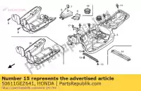 50611GEZ641, Honda, cover, under honda nps zoomer  nps50 50 , New