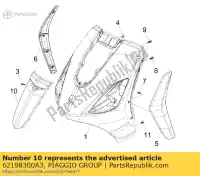 62198300A3, Piaggio Group, Tampa da coluna de direção     , Novo