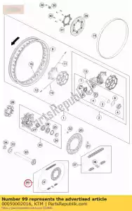 ktm 00050002016 aandrijflijn kit 690 smc 15t / 42t - Onderkant