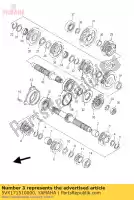 5VX171510000, Yamaha, versnelling, 5e rondsel yamaha fz 600 2004 2005 2006 2007 2008 2009, Nieuw