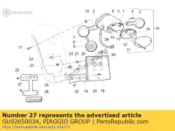 Here you can order the nut from Piaggio Group, with part number GU92650034: