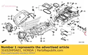 Honda 31652HP0A01 cap - Bottom side