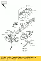 230081543, Kawasaki, socket-assy, ??mètre kawasaki zzr  e d gpz f zx600 j gpz1100 1100 zz r600 r1100 zzr600 600 , Nouveau