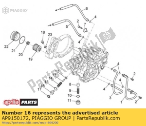 aprilia AP9150172 coupling bush - Bottom side