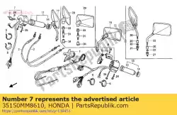 Qui puoi ordinare interruttore ass., luce da Honda , con numero parte 35150MM8610: